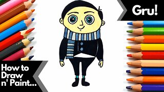 How to draw and paint Gru Despicable Me