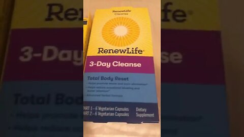 Renew Life 3-Day Cleanse Got 2 boxes Total 6 Day Cleanse Day 4 of 6. Vegetarian Diet. Body Reset