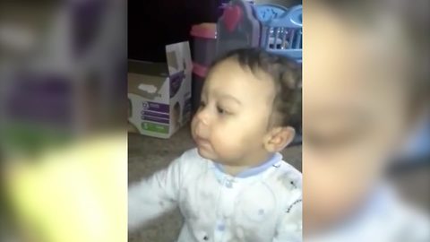 Adorable Baby Boy Learns How To Say Mama