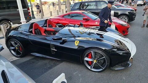 Brutal Ferrari SP2 Monza in motion and Ferrari SF90 Spider [4k 60p]