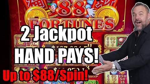 88 Fortunes - 2 AWESOME Hand Pay Jackpots - Potawatomi Hotel & Casino