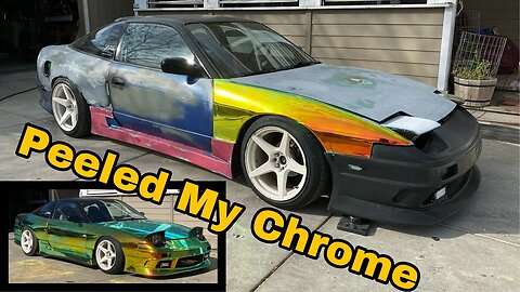 GOODBYE NEOCHROME..Prepping Your Mismatching 240SX for New Wrap