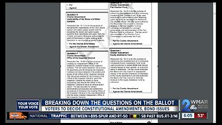 Breaking down the questions on your ballot