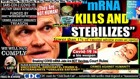 Covid Vaccine Inventor Blows Whistle: 'mRNA Was Designed To Depopulate the World'