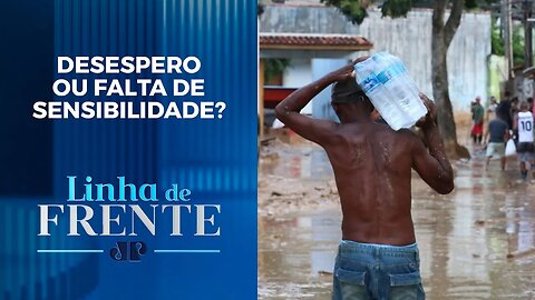 Água é vendida por R$ 90 no Litoral Norte de SP após tragédia; analistas debatem | LINHA DE FRENTE