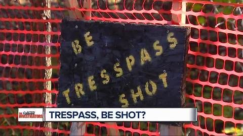 Trespass, be shot!