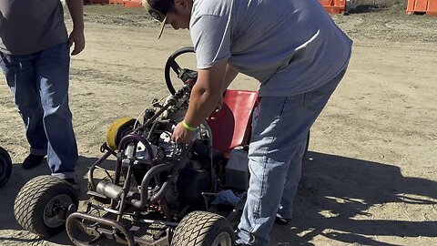 Some pit row antics