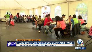 Extra staff helping Lake Ida Park SNAP site in Delray Beach