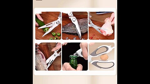 Stainless Steel Kitchen Scissor Strong Home Vegetable Chopper Chicken Bone Fish Food Scissor