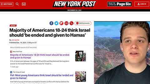 Hamas | "Are 51% of Young People Under the Age of 18-24 In America Support Hamas?" - NY Post