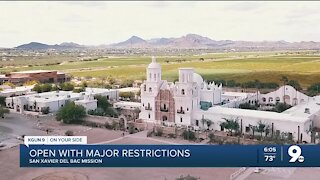 San Javier Mission restrictions