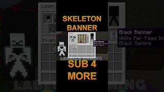 Minecraft: How To Make A Skeleton Banner