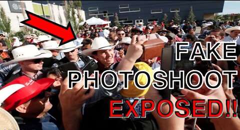Justin Trudeau Gets Caught STAGING ANOTHER FAKE Photoshoot At Calgary Stampede