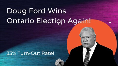 Doug Ford Wins Ontario Election Again! Twitter Seethes!