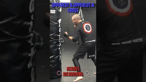 Heroes Training Center | Kickboxing & MMA "How To Double Up" Uppercut & Uppercut & Cross FH #Shorts