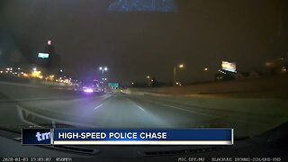 One person was arrested after a police chase ended in Glendale overnight.
