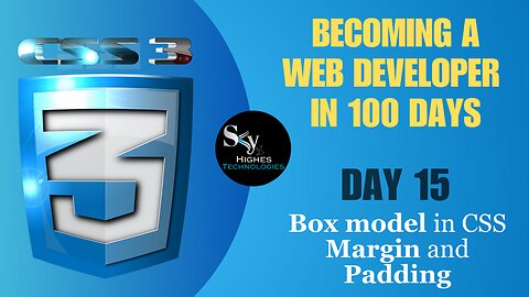 Learn CSS: Box Model in CSS | Day 15 | Margin And Padding | Web development course