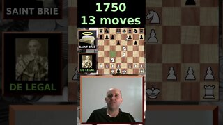 de Legal vs Saint Brie - Top 10 fastest checkmates in history! #10