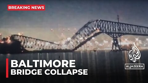 Baltimore bridge collapse_ Bridge collapses into water after being struck by ship