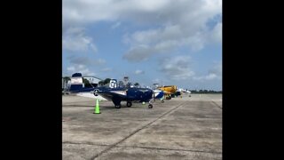T-34 and a T-6 visit Sebring