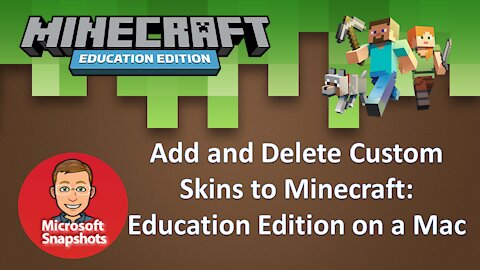 Add and Delete Custom Skins - Minecraft Education Edition on a Mac