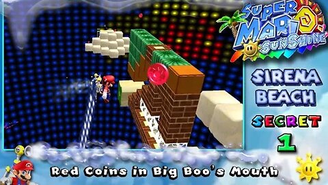 Super Mario Sunshine: Sirena Beach [Secret #1] - Red Coins in Boo's Big Mouth (commentary) Switch