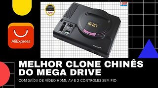 Mega Drive Sega Genesis HDMI e AV do AliExpress HD RETROGAME FEI HAO Unboxing e Teste!