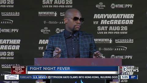 Mayweather vs. McGregor press conference before fight