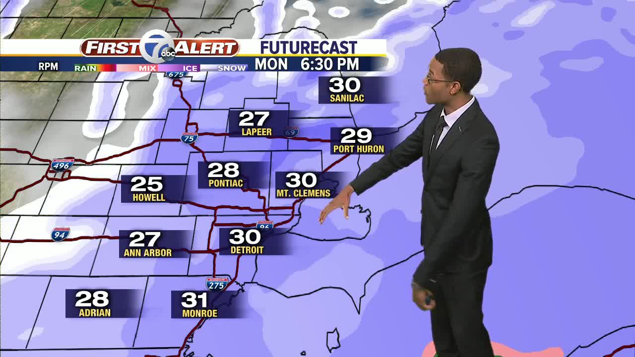 Metro Detroit Forecast: Snow blanketing Metro Detroit through the day