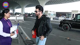 Dheeraj Dhoopar Spotted At Airport-Flying Off To London For A Solo Trip