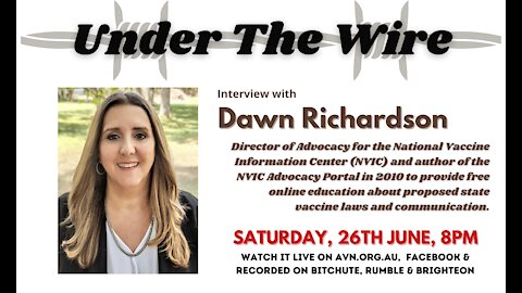 Under the Wire-Dawn Richardson of the NVIC Advocacy Portal