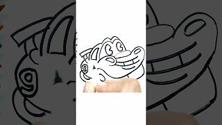 How to Draw and Paint Lightning McQueen from the Cars Animation