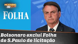 Governo Bolsonaro exclui Folha de S.Paulo de licitação