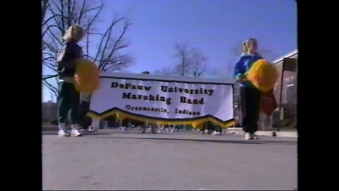 January 17, 1989 - DePauw Marching Band Preps for Appearance in Bush-Quayle Inaugural Parade