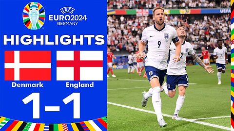 Denmark vs England 1-1 Highlights Goals | UEFA EURO 2024