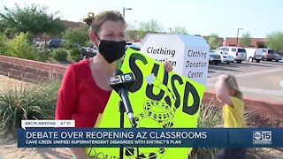 Debate continues over reopening Arizona classrooms