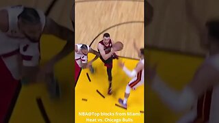 NBA@Top blocks from Miami Heat vs Chicago Bulls #shorts #nba #nba23