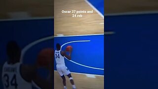 Oscar Tshiebwe with the big steal and bucket with a 37p 24r 3s night #kentuckywildcats #ukbasketball