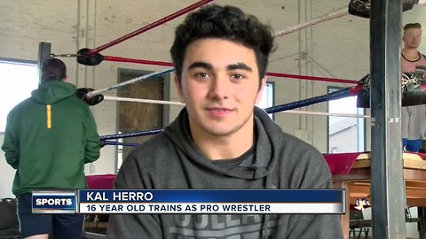 Cedarburg junior training to be a professional wrestler