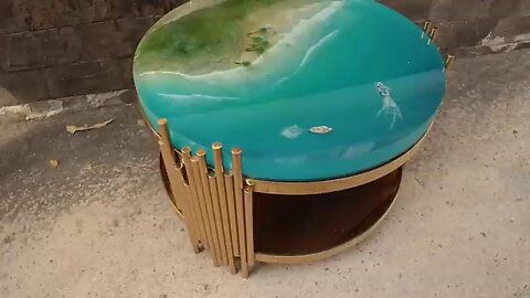 How to make an OCEAN TABLE – Awesome ideas – Epoxy Resin art