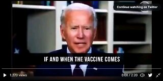 No one trusted the vaccine before Biden got in office. Including Biden himself! 6/2024