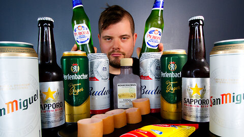 Finnish sausage shots & Beer Mukbang ASMR