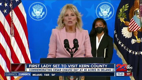 First lady expected to arrive in Kern County Wednesday for Cesar Chavez Day