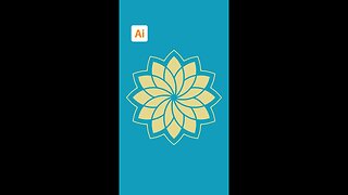 Flower Vector Art Adobe Illustrator Tutorial #Shorts