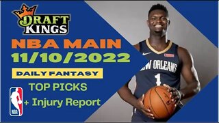 Dreams Top Picks for NBA DFS Today Main Slate 11/10/2022 Daily Fantasy Sports Strategy DraftKings