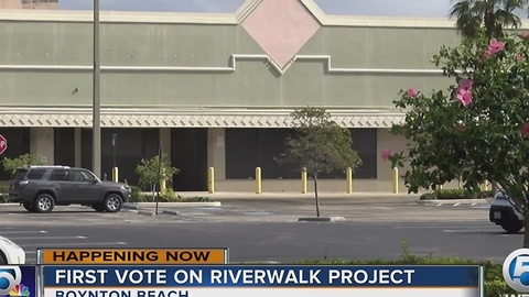 First vote on Riverwalk project