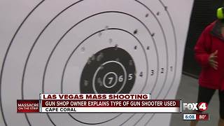 Fox 4 reporter demonstrates how Vegas gun may have worked