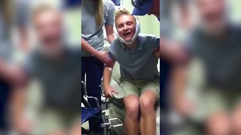 Teenager Acts Silly After He Gets His Wisdom Teeth Out