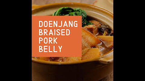 Keto Doenjang Braised Pork Belly