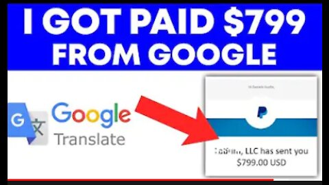 Get Paid $799.0 With Google Translate free with PROFF